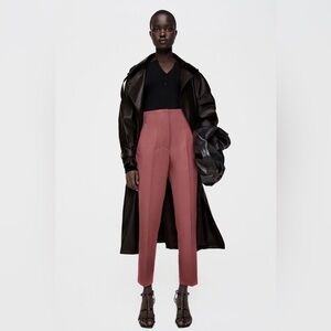 Zara Pink High Waisted Trousers